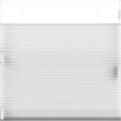 Fenstr plisségordijn Montreal dubbel 25mm lichtdoorlatend - wit (10324) New