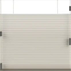 Fenstr plisségordijn Montreal dubbel 25mm lichtdoorlatend - crème (25006) Discount