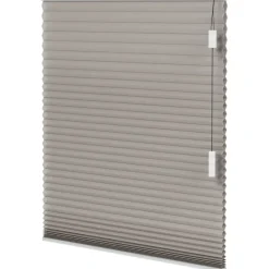 Fenstr plisségordijn Montreal dubbel 25mm lichtdoorlatend - taupe (30019) New