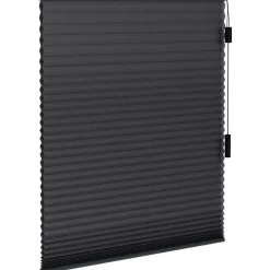 Fenstr plisségordijn Montreal dubbel 25mm verduisterend - antraciet (20714) New