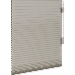 Fenstr plisségordijn Montreal dubbel 25mm verduisterend - taupe (30023) Clearance