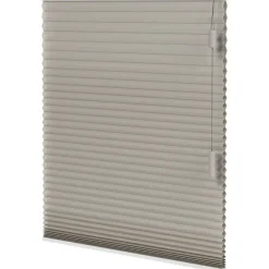 Fenstr plisségordijn Montreal dubbel 25mm verduisterend - taupe (30023) Clearance