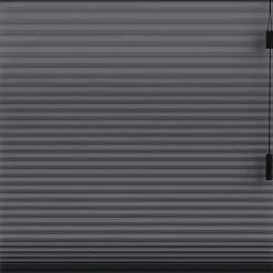 Fenstr plisségordijn Montreal dubbel 25mm lichtdoorlatend - antraciet (20713)