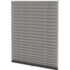 Fenstr plisségordijn Sidney dubbel 45mm transparant - taupe (30026) Sale