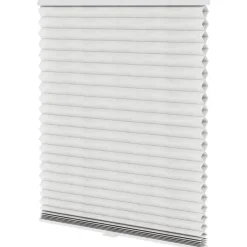 Fenstr plisségordijn Sidney dubbel 45mm transparant - off-white (10718) Clearance