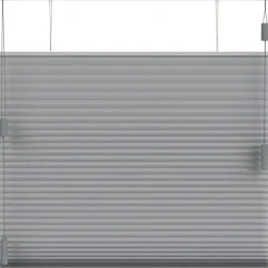 Fenstr plisségordijn Toronto dubbel 25mm lichtdoorlatend - donkergrijs (20514) New