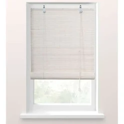 Fenstr Rolgordijn bamboe wit - 150x180 cm