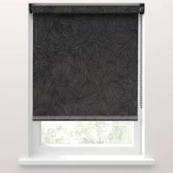 Fenstr rolgordijn Siena lichtdoorlatend - zwart (15045)