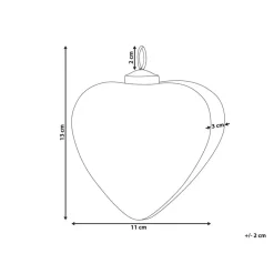 Beliani FERIABLE - Kerstballen set van 4 - Grijs - Glas Discount