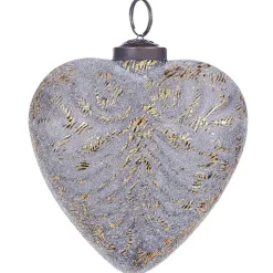 Beliani FERIABLE - Kerstballen set van 4 - Grijs - Glas Discount