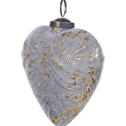 Beliani FERIABLE - Kerstballen set van 4 - Grijs - Glas Discount