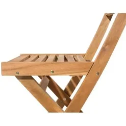 Beliani FIJI - Bistroset voor 2 - Lichte houtkleur /Groen - Acaciahout Best