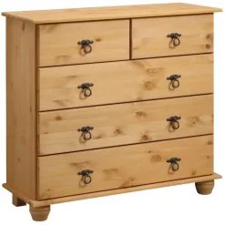 Loft24 Finca - Ladekast met 3+2 deuren in gebeitst gewaxt dennenhout