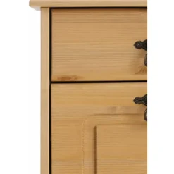 Loft24 Finca - Schoenenkast met 2 kleppen en 2 laden in natuurlijk grenen