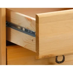 Loft24 Finca - Schoenenkast met 2 kleppen en 2 laden in natuurlijk grenen