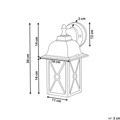 Beliani FINDON - Wandlamp - Wit - Ijzer Clearance