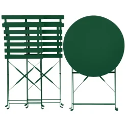 Beliani FIORI - Bistroset voor 2 - Donkergroen - Staal Sale