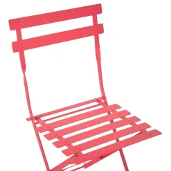 Beliani FIORI - Bistroset voor 2 - Rood - Staal Discount