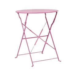 Beliani FIORI - Bistroset voor 2 - Roze - Staal Outlet