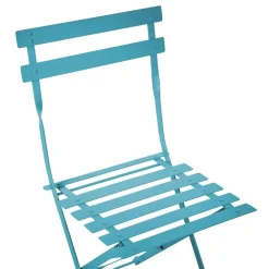 Beliani FIORI - Bistroset voor 2 - Zeeblauw - Staal Sale