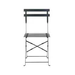 Beliani FIORI - Bistroset voor 2 - Zwart - Staal New