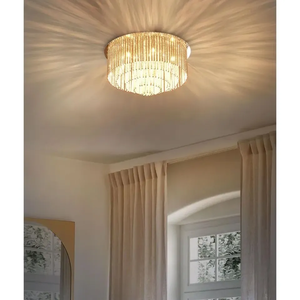 Beliani FIRVIDA - Kroonluchter - Zilver - Metaal Sale