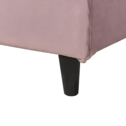 Beliani FITOU - Eenpersoonsbed - Lichtroze - 90 x 200 cm - Fluweel Discount