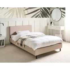 Leen Bakker FITOU - Tweepersoonsbed - Beige - 120 x 200 cm - Polyester Outlet