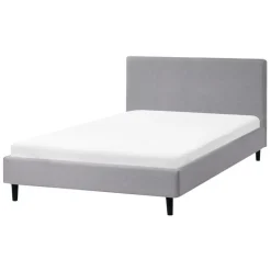 Leen Bakker FITOU - Tweepersoonsbed - Lichtgrijs - 120 x 200 cm - Polyester Clearance