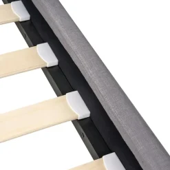 Leen Bakker FITOU - Tweepersoonsbed - Lichtgrijs - 120 x 200 cm - Polyester Clearance