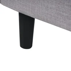 Leen Bakker FITOU - Tweepersoonsbed - Lichtgrijs - 120 x 200 cm - Polyester Clearance