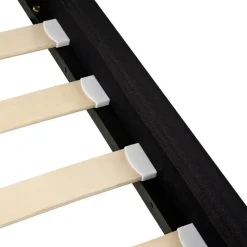 Leen Bakker FITOU - Tweepersoonsbed - Zwart - 120 x 200 cm - Polyester Best