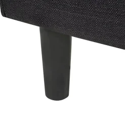 Leen Bakker FITOU - Tweepersoonsbed - Zwart - 120 x 200 cm - Polyester Best