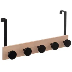 5five Deurkapstok - zwart - 5-haaks - B50 x H24 cm Best