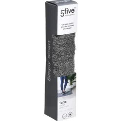 5five Deurmat - zwart - absorberend - droogloopmat - 70 x 45 cm