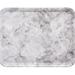 5five Dienblad/serveer tray Marble - Melamine - creme wit - 33 x 43cm Clearance