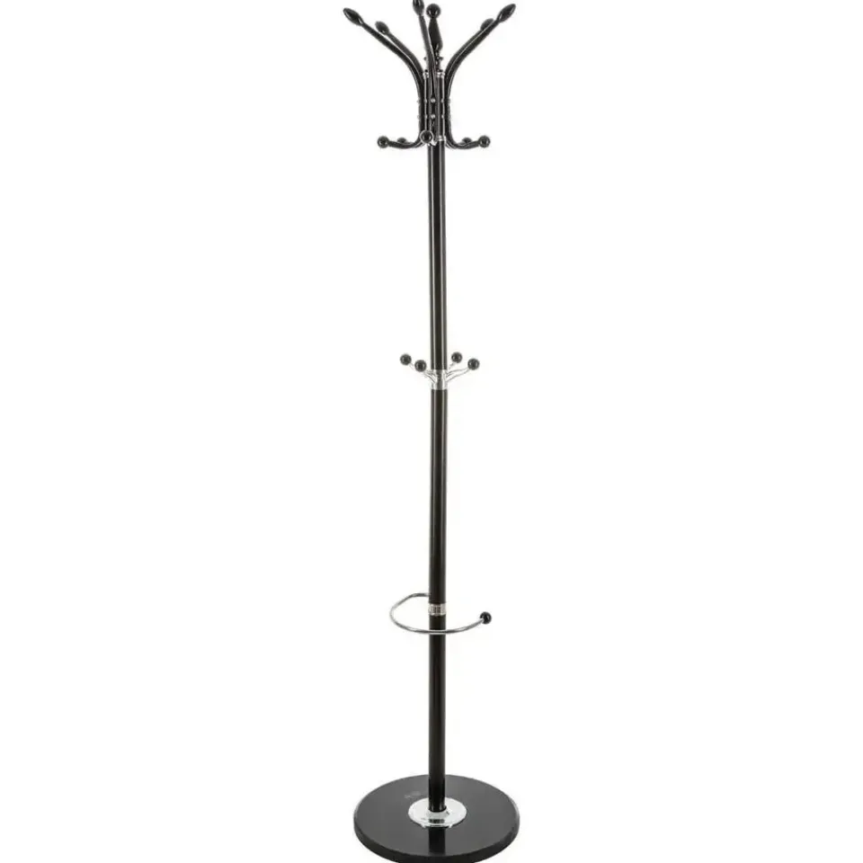 5five kapstok - zwart - metaal/kunststof - 14 haaks - 37 x 182 cm Outlet