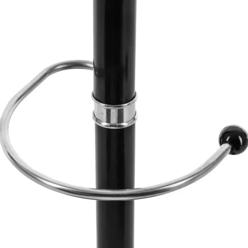 5five kapstok - zwart - metaal/kunststof - 14 haaks - 37 x 182 cm Outlet