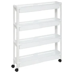 5five Keuken/badkamer trolley 4 laags - 37 x 15 x 79 cm - wit Best