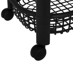 5five Keuken/badkamer trolley 4 laags - 46 x 25 x 79 cm - zwart Sale