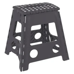 5five Keukenkruk/opstapje - opvouwbaar - grijs - kunststof - 39cm Outlet