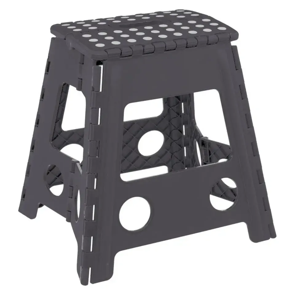 5five Keukenkruk/opstapje - opvouwbaar - grijs - kunststof - 39cm Outlet