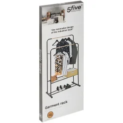 5five Kledingrek - dubbele stang - metaal - 82 x 50 x 153 cm Discount