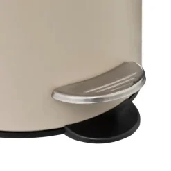 5five kleine pedaalemmer - metaal - beige - 3L - 16 x 25 cm Best