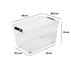 5five Opbergkist met deksel - Box - 80L - 67x47x36 cm Online