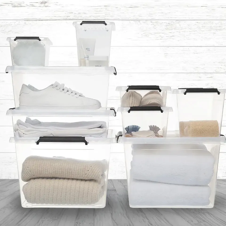 5five Opbergkist met deksel - Clip Box - 80L - 58x39x43 cm Best