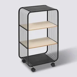 5five Opbergrekje 3 laags met planken - metaal - 43 x 28 x 74 cm Sale