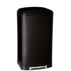 5five Prullenbak/pedaalemmer - zwart - metaal - 30L - 34 x 61 cm