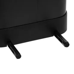 5five Prullenbak/pedaalemmer Ariane - zwart - rvs metaal - 30L Hot