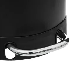 5five Prullenbak/pedaalemmer Ariane - zwart - rvs metaal - 30L Hot